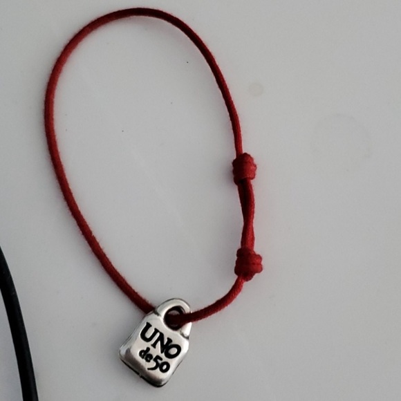 UNO de 50 Jewelry - New Uno de 50 red charm bracelet